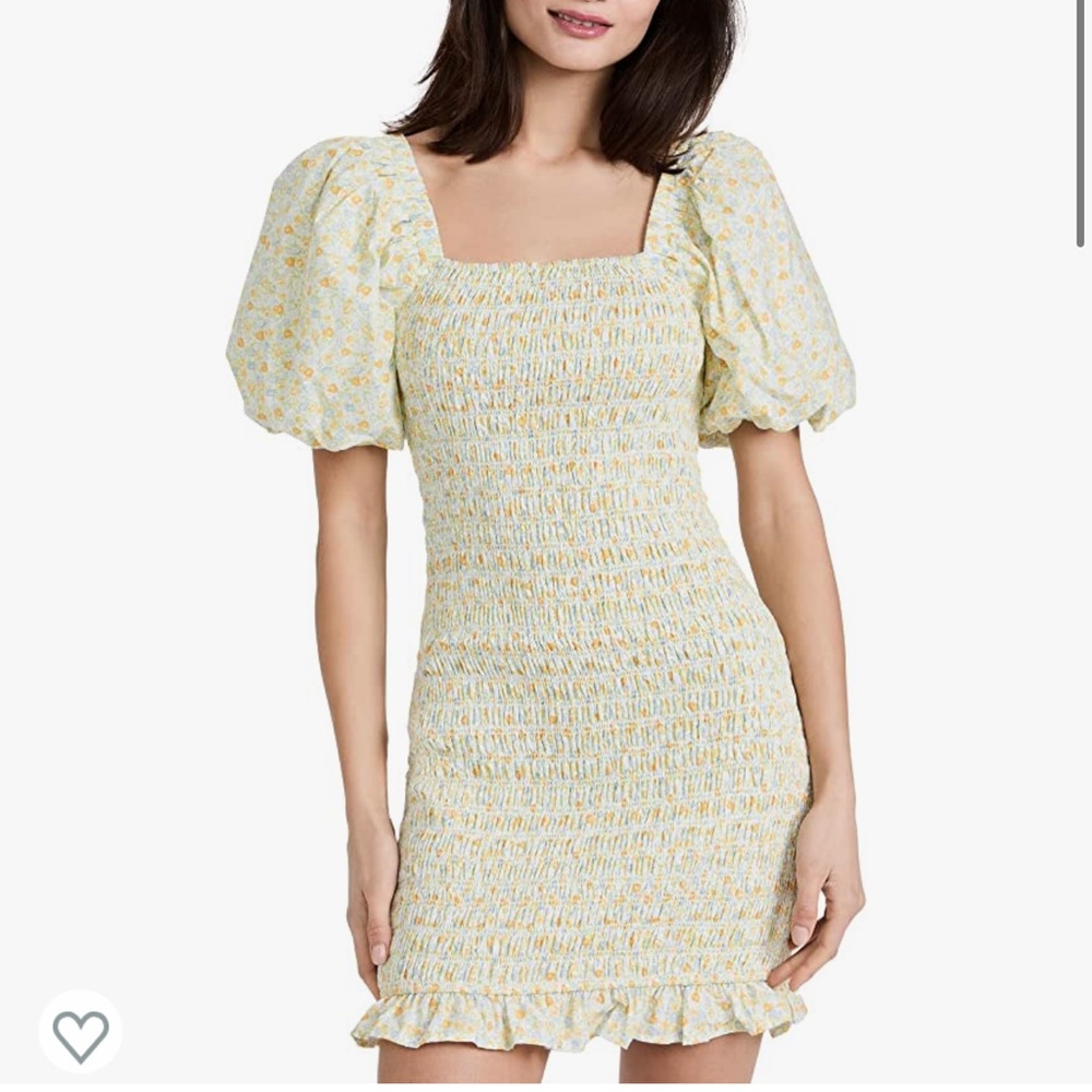 English Factory Floral Smocked Mini Dress
